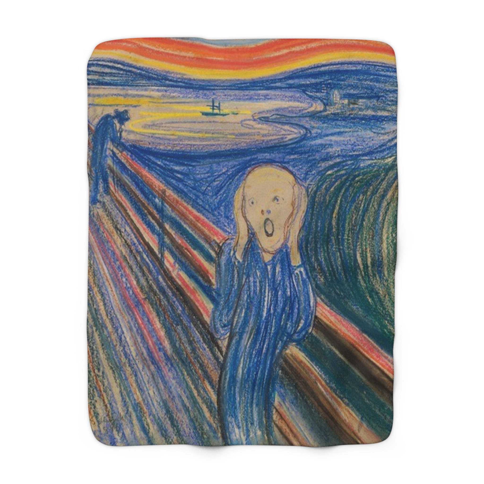 The Scream (1895) - Fleece Blanket