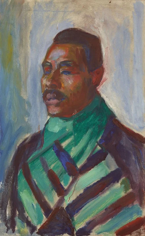 African with Green Scarf (1916)