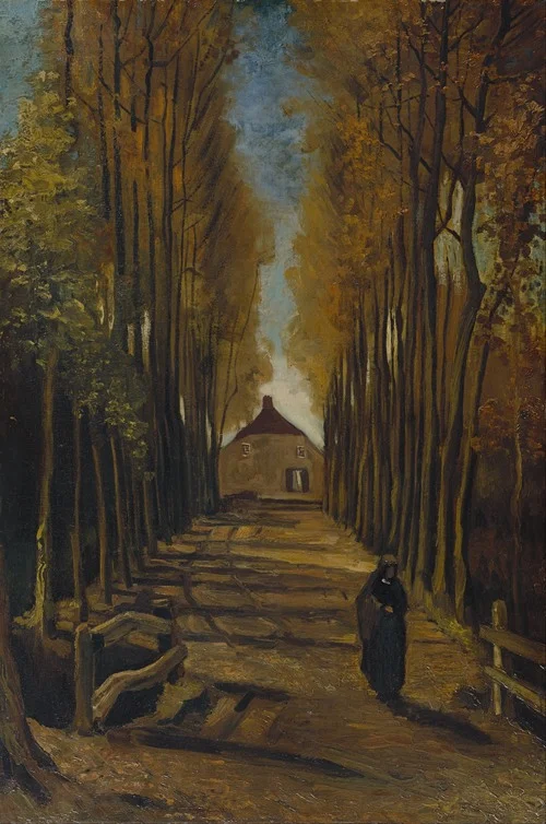 Avenue of Poplars in Autumn (1884)