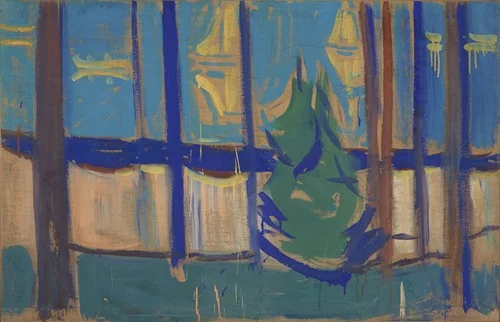 Beach Landscape with Trees and Boats (1905–06)