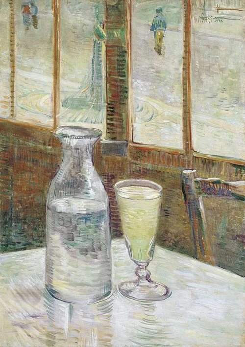 Café table with absinth (1887)