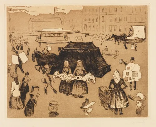 Der Leichenwagen. Potsdamer Platz (1902)