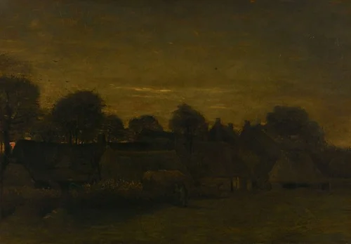 Farming Village at Twilight (1884)