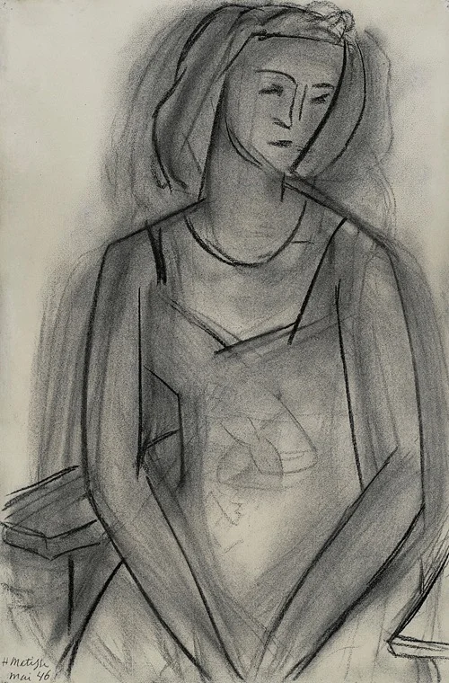 Femme assise (Lucienne Bernard) (1946)