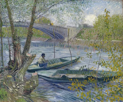 Fishing in Spring, the Pont de Clichy (Asnières) (1887)