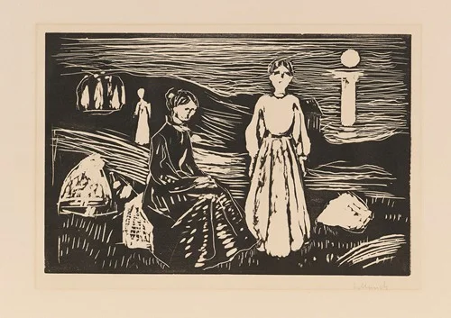 Frauen am Strand (1908)