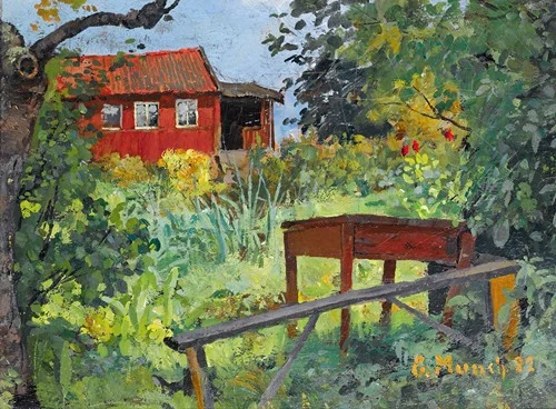 Garden With Red House (1882)