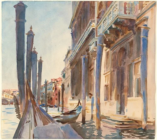 Gondola Moorings on the Grand Canal (1904-1907)