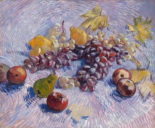 Grapes, Lemons, Pears, and Apples (1887)