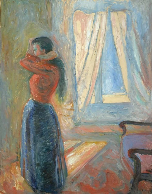 Kvinne Som Speiler Seg (Woman Looking In The Mirror) (1892)