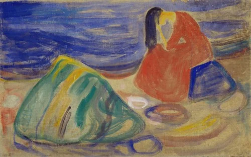Melancholy. Weeping Woman on the Beach (1906)