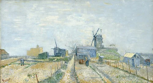 Montmartre; mills and vegetable gardens (1887)