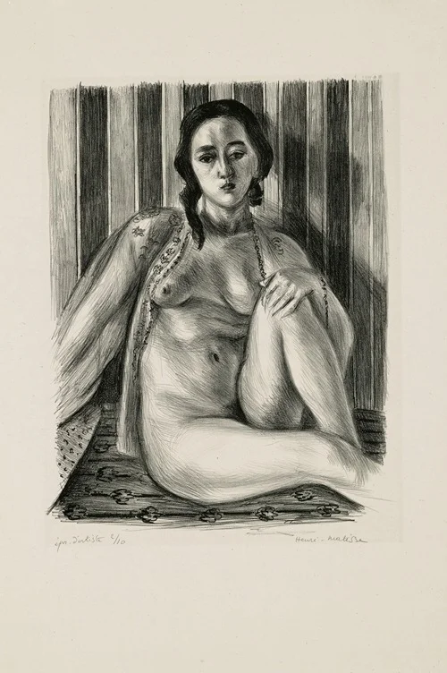 Nu assis à la chemise de tulle (1925)