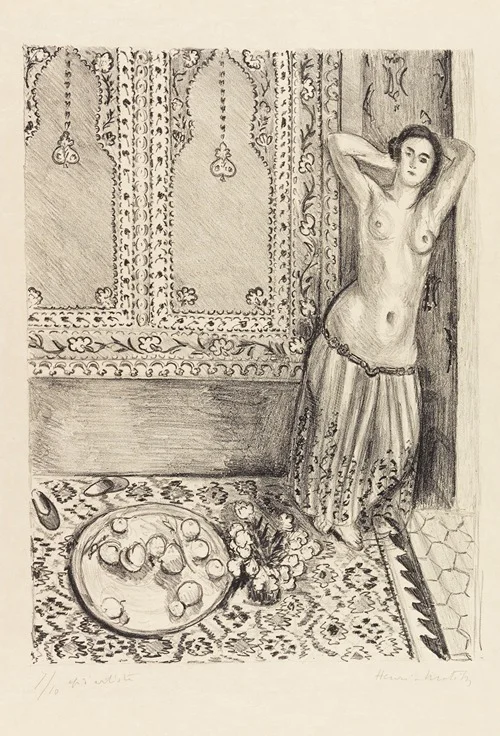 Odalisque debout au plateau de fruits (1924)