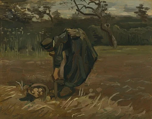 Peasant Woman Digging Potatoes (1885)