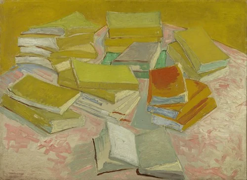 Piles of French novels (1887)