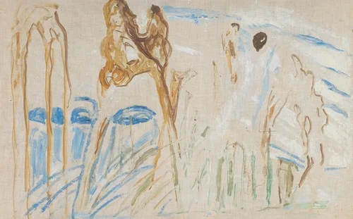 Rugged Trunks in Snow (1923)