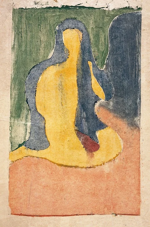 Sittende akt (1915)