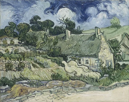 Thatched Cottages at Cordeville (1890)