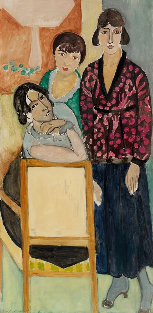 Three Sisters and ‘The Rose Marble Table’ (Les Trois soeurs à ‘La Table de marbre rose’) (1917)