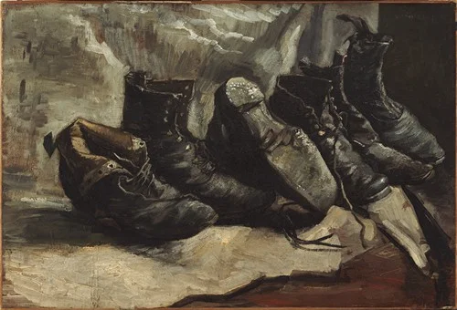 Three pairs of shoes (1886)