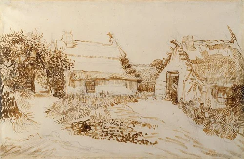 Two Cottages at Saintes-Maries-de-la-Mer (1888)