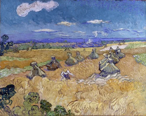 Wheat Fields with Reaper, Auvers